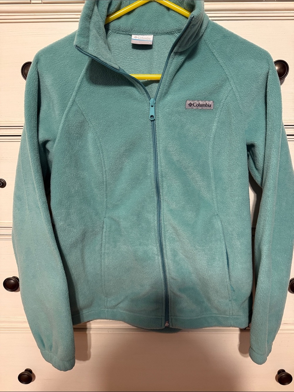 Columbia Light Teal Full-Zip Fleece Jacket